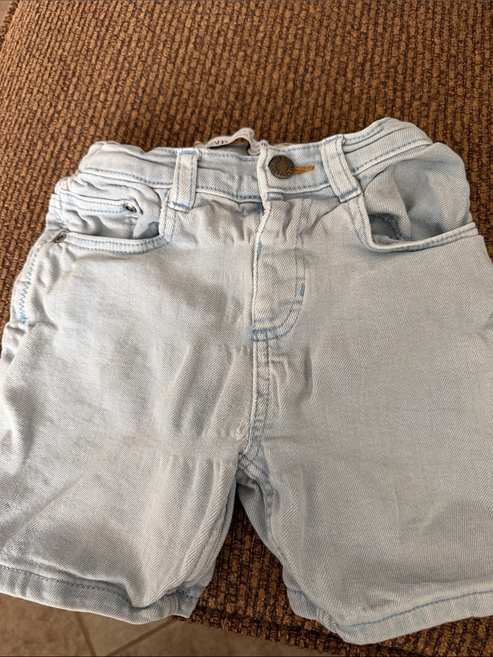 Zara Light Blue Denim Shorts for Kids